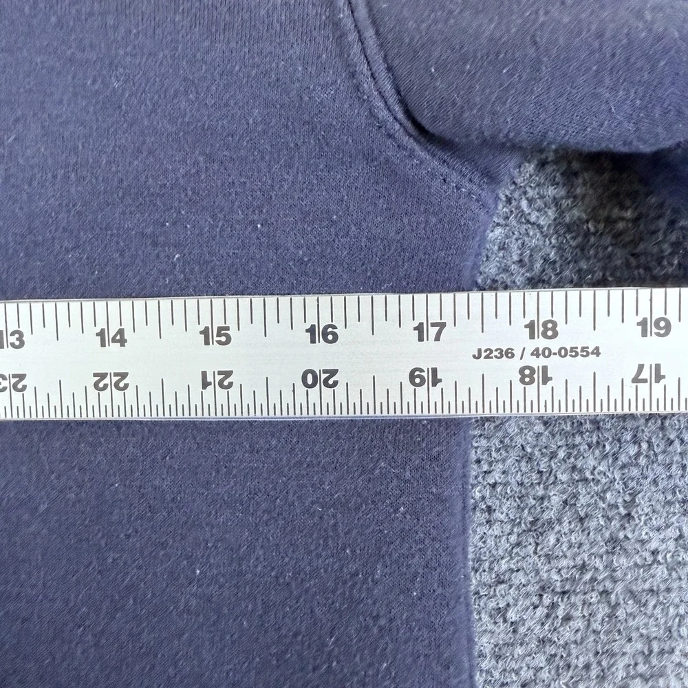 Quicksilver Hoodie Boys M 10/12 Blue Cotton Sherpa Lined Printed Logo Full‎ Zip